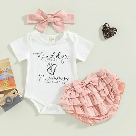 Daddy's Little Girl,  Mommy's Whole World 3PSC Outfit