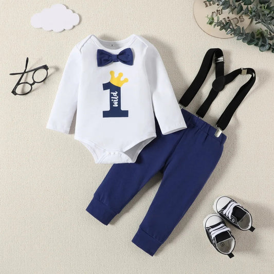 Wild One Birthday Outfit Navy