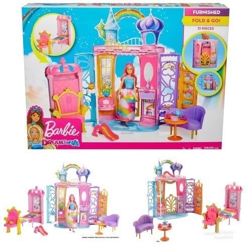 Barbie Dreamtopia Fold and Go Castle