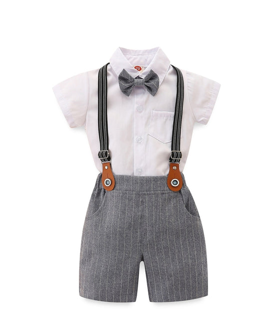 4PSC Gentleman Suit.   (Romper also available in younger boys with shirt)