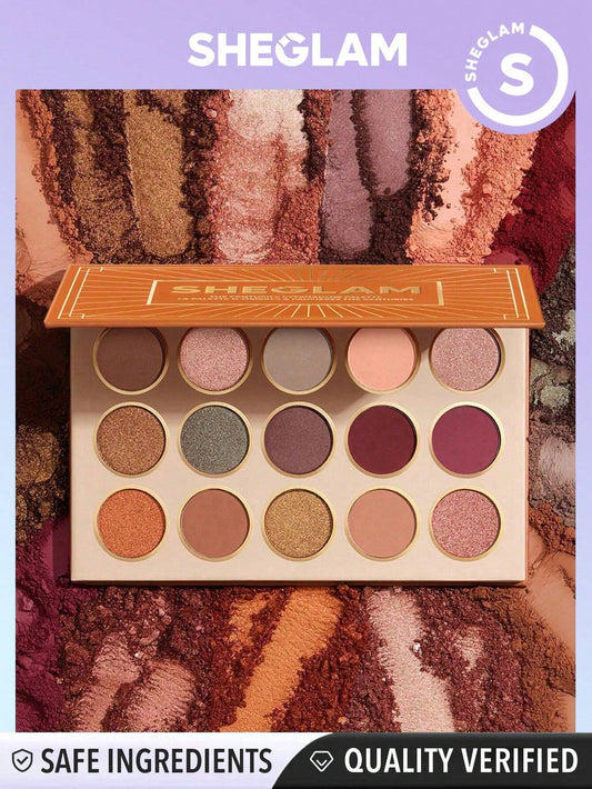 SHEGLAM Centuries Palette 15-Color Matte Shimmer Eyeshadow