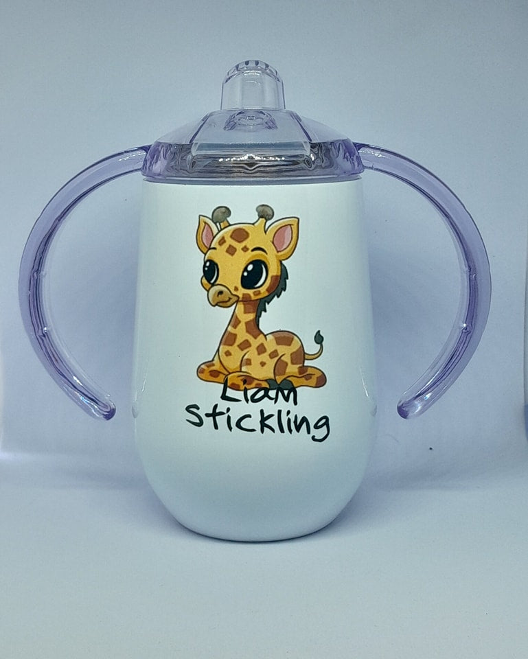 Double Wall Stainless steel baby sippy cup egg shape