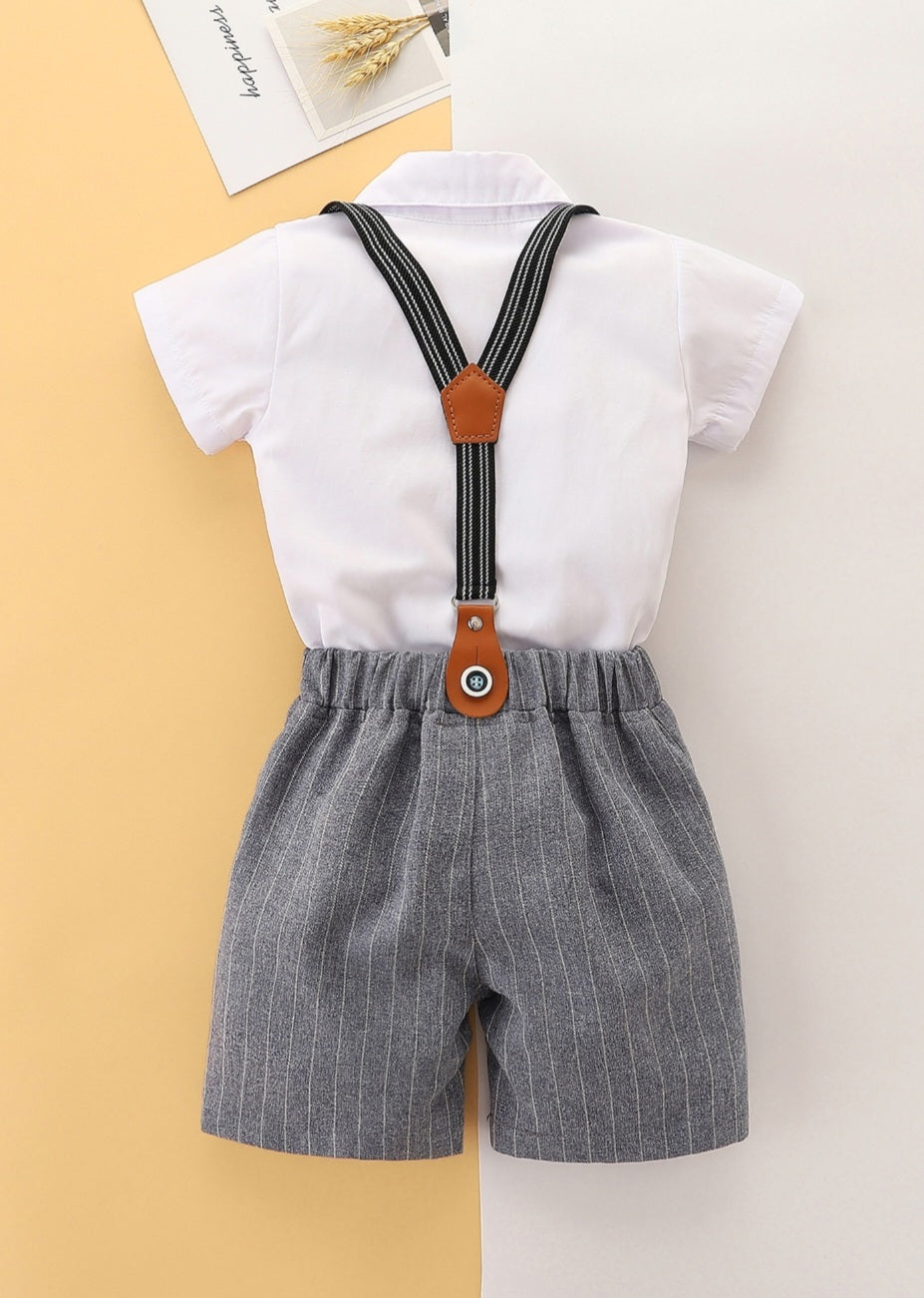 4PSC Gentleman Suit.   (Romper also available in younger boys with shirt)