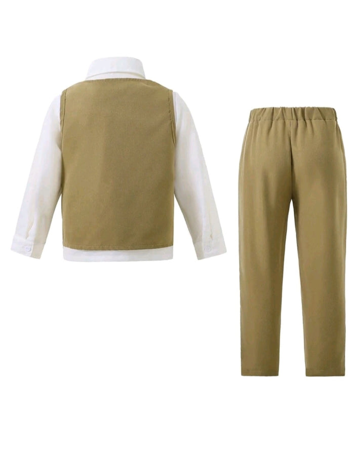 3PSC Gentleman Suit. Waistcoat,  Bowtie and Pants