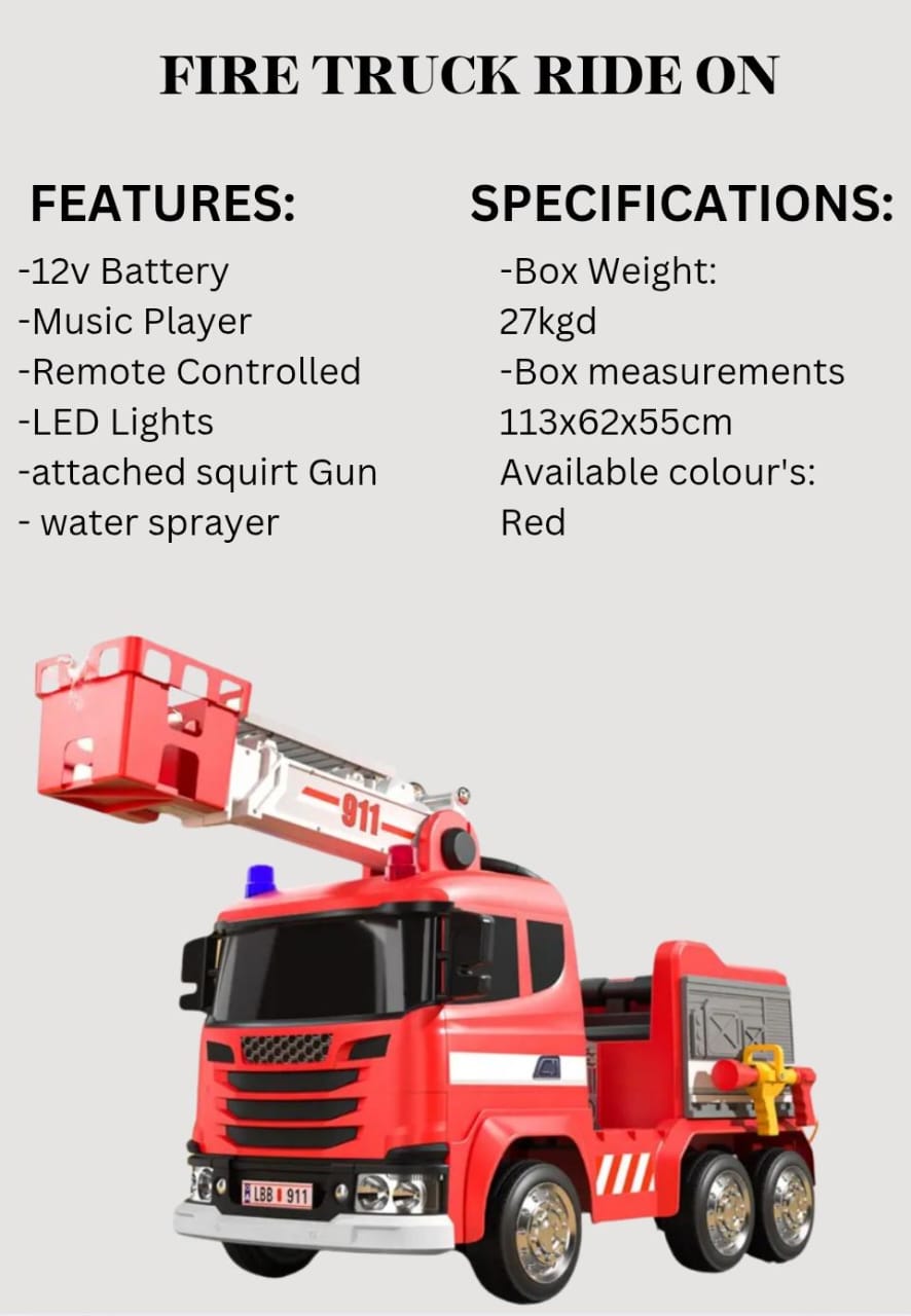 Fire Truck Ride On