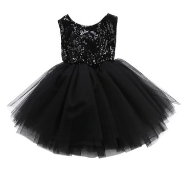 Black Sequins Dress
